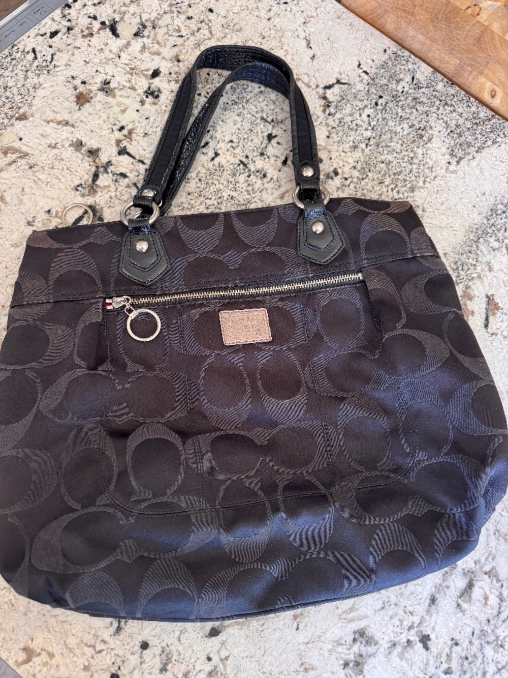 Coach Poppy Glam Bag Black